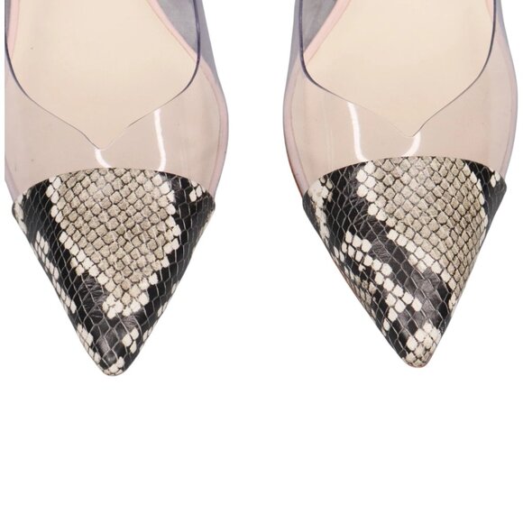 Sophia Webster Daria 100 Womens Sz 9.5 US Snake Print Leather Pointed Toe Pumps - Picture 3 of 10